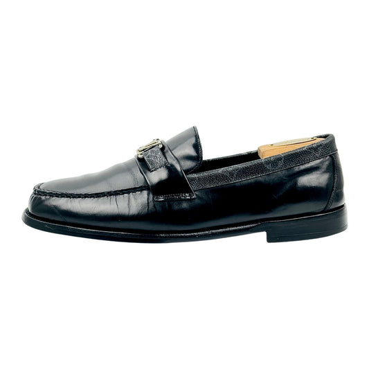 Louis Vuitton Major 'LV Initials' Black Loafers (Size 44)