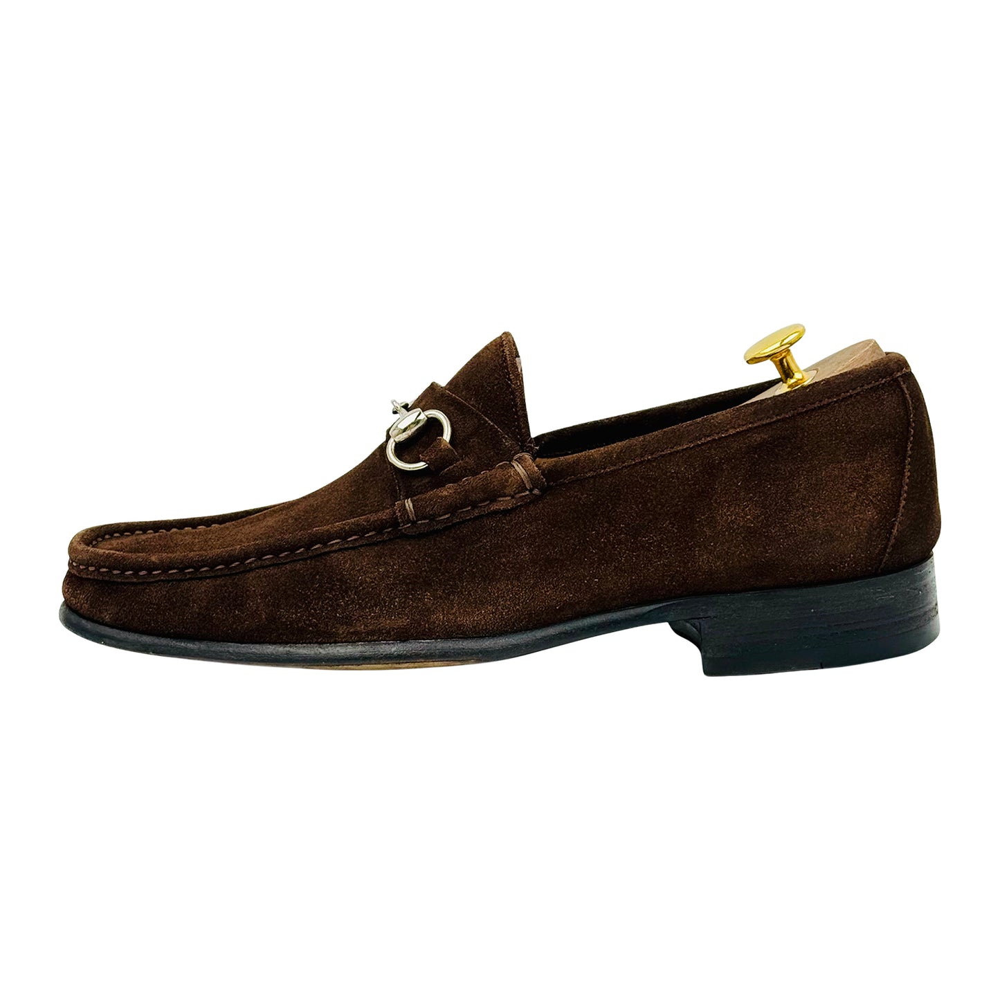 Gucci Men's Brown Suede Loafers (Size 42.5/43)