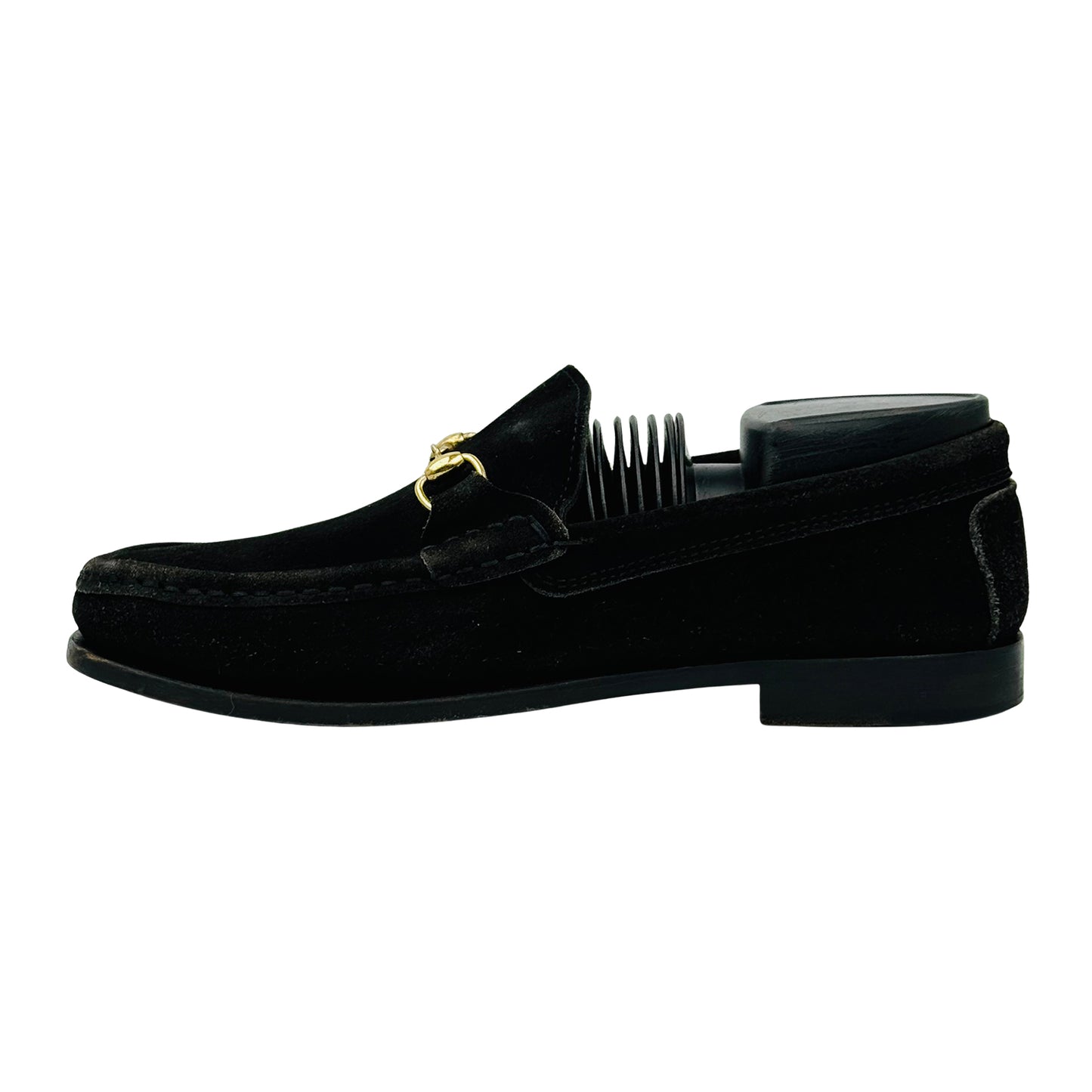 Gucci Women's Black Suede Italian Loafers (Size 36.5) - 100 0474