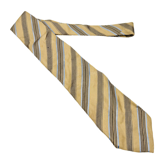 Giorgio Redaelli Beige 'Diagonal Stripes' Tie (Size Regular)