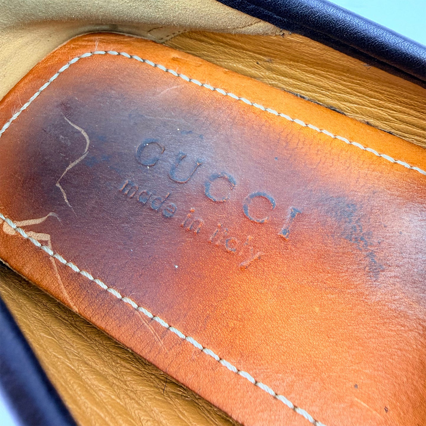 Gucci Men's GG Marmont Web Leather Loafer (Size 42)