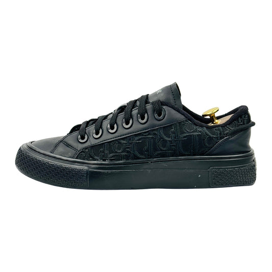 Dior B33 Black Raised Oblique Embroidery Sneakers (Size 42)