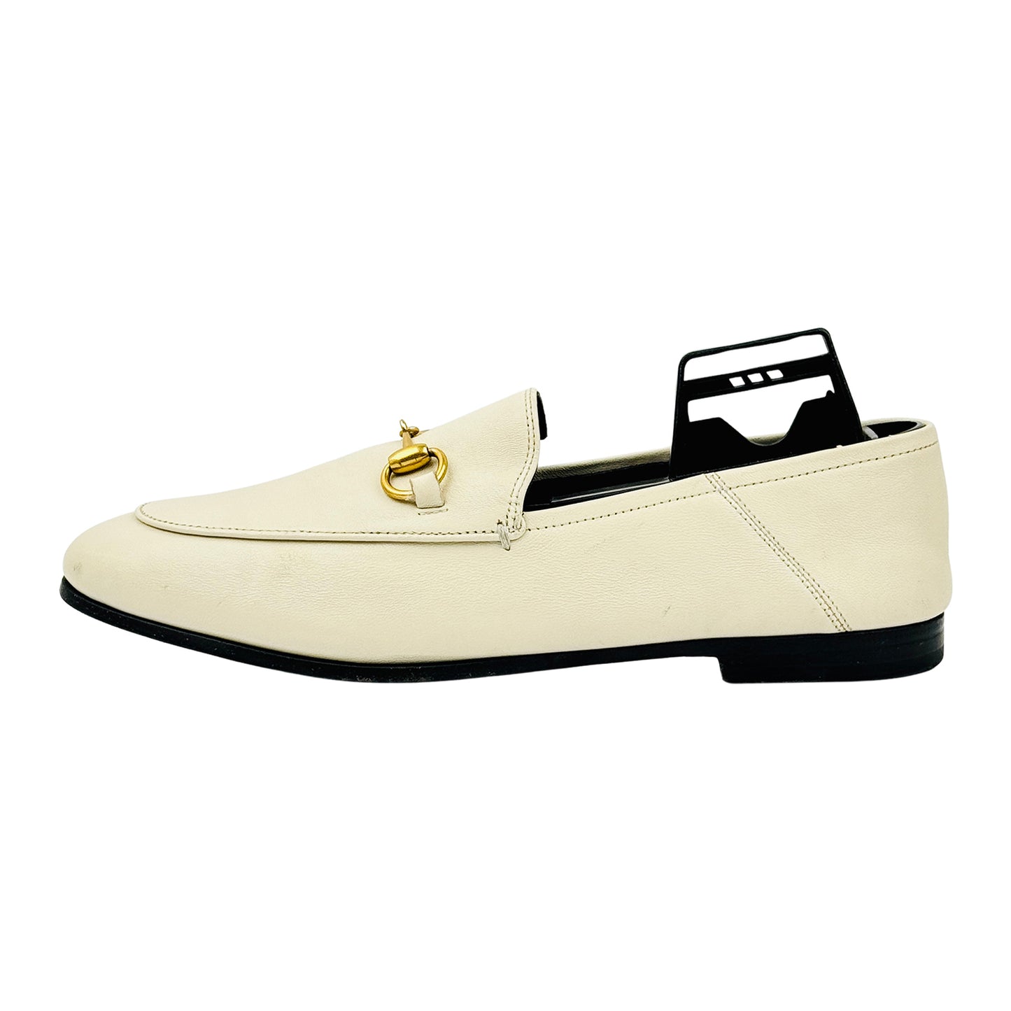 Gucci Brixton 'Mystic White' Lambskin Leather Loafers (Size 36)