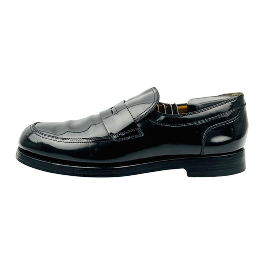 Gucci Men's Black Leather Penny Loafers (Size 39/39.5)