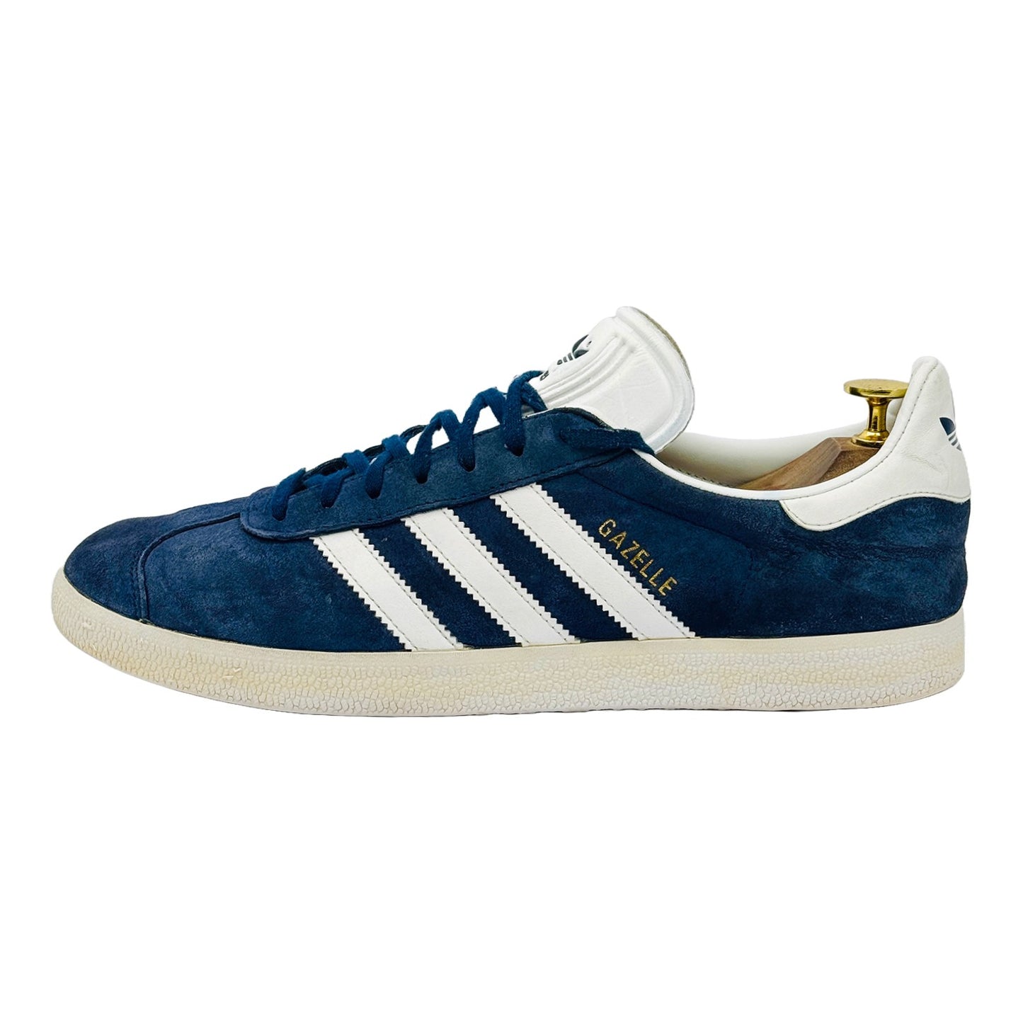 Image of Adidas Gazelle Navy White Sneakers (Size 43.5) - BB5478