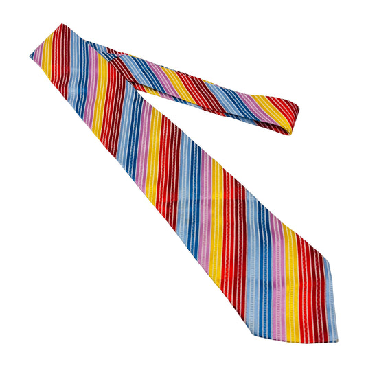 Giorgio Armani Multicolored 'Diagonal Stripes' Tie (Size Regular)