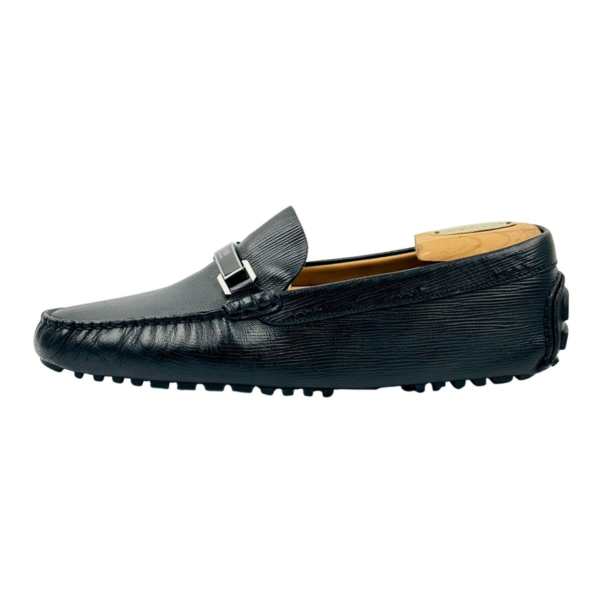 Hugo Boss Black Leather Driver Loafers (Size 42.5)