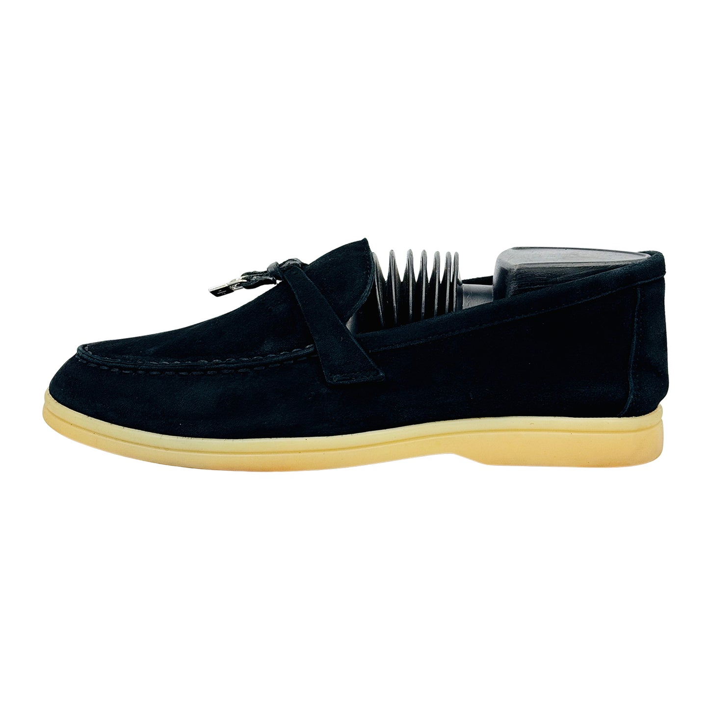 Loro Piana Summer Walk Black Loafers (Size 39/39.5) - J 56000