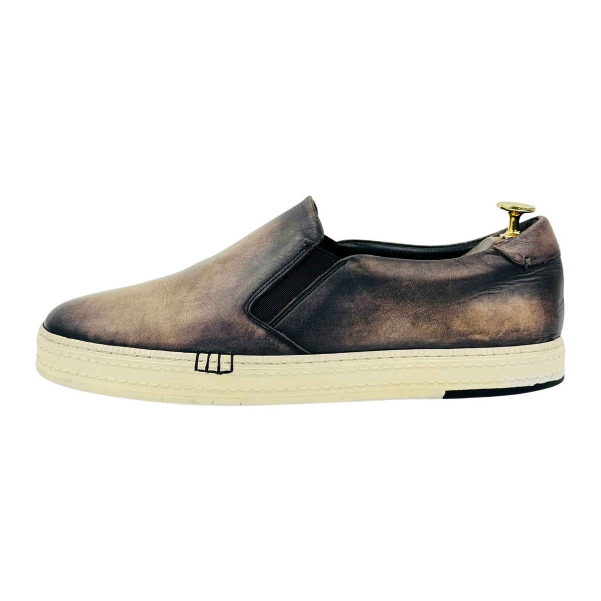 Berluti Men's Cacao Intenso Leather Shoes (Size 42.5)