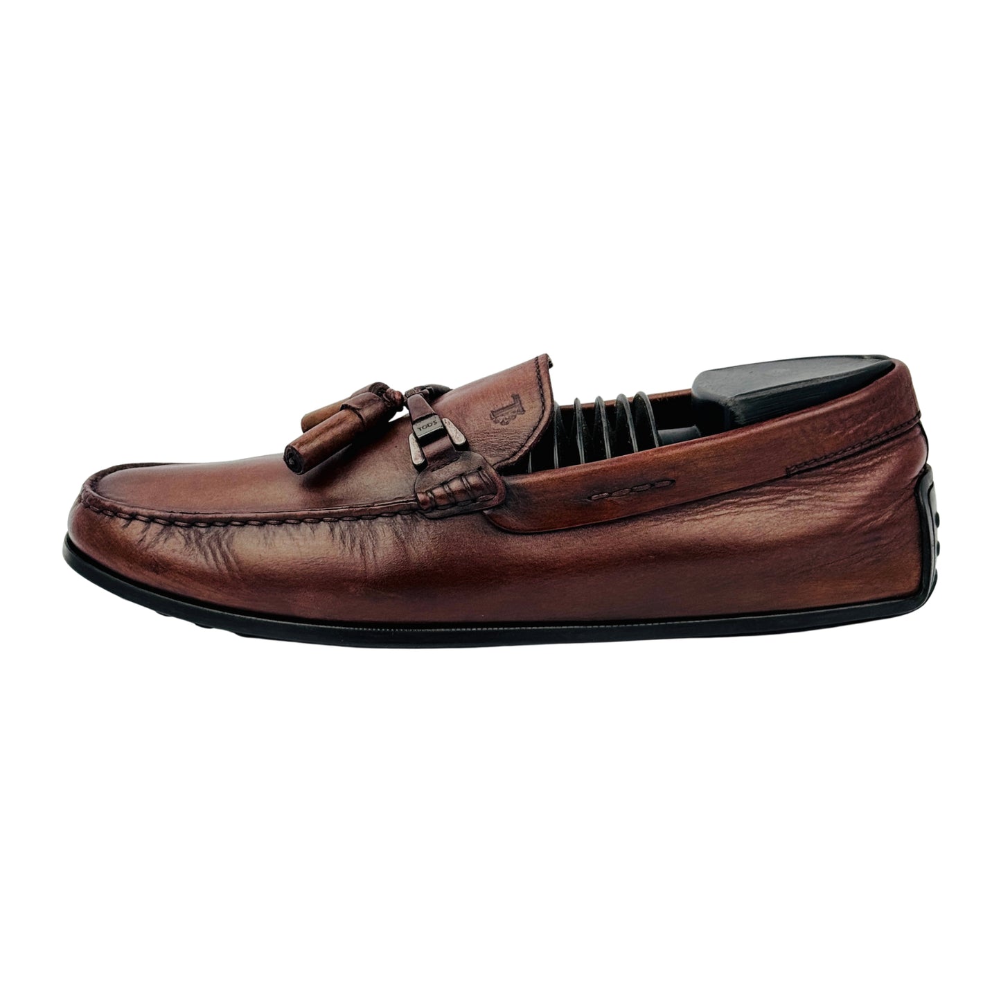 Image of Tod's Men's Brown Calf Leather Driving Loafers (Size 42/42.5)