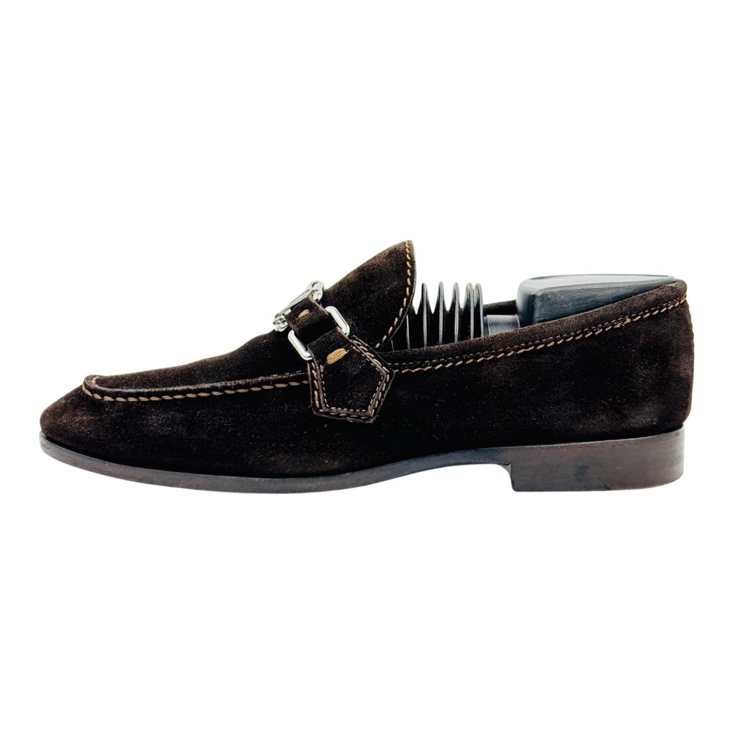 Louis Vuitton Men's Dark Brown Loafers (Size 39/39.5)