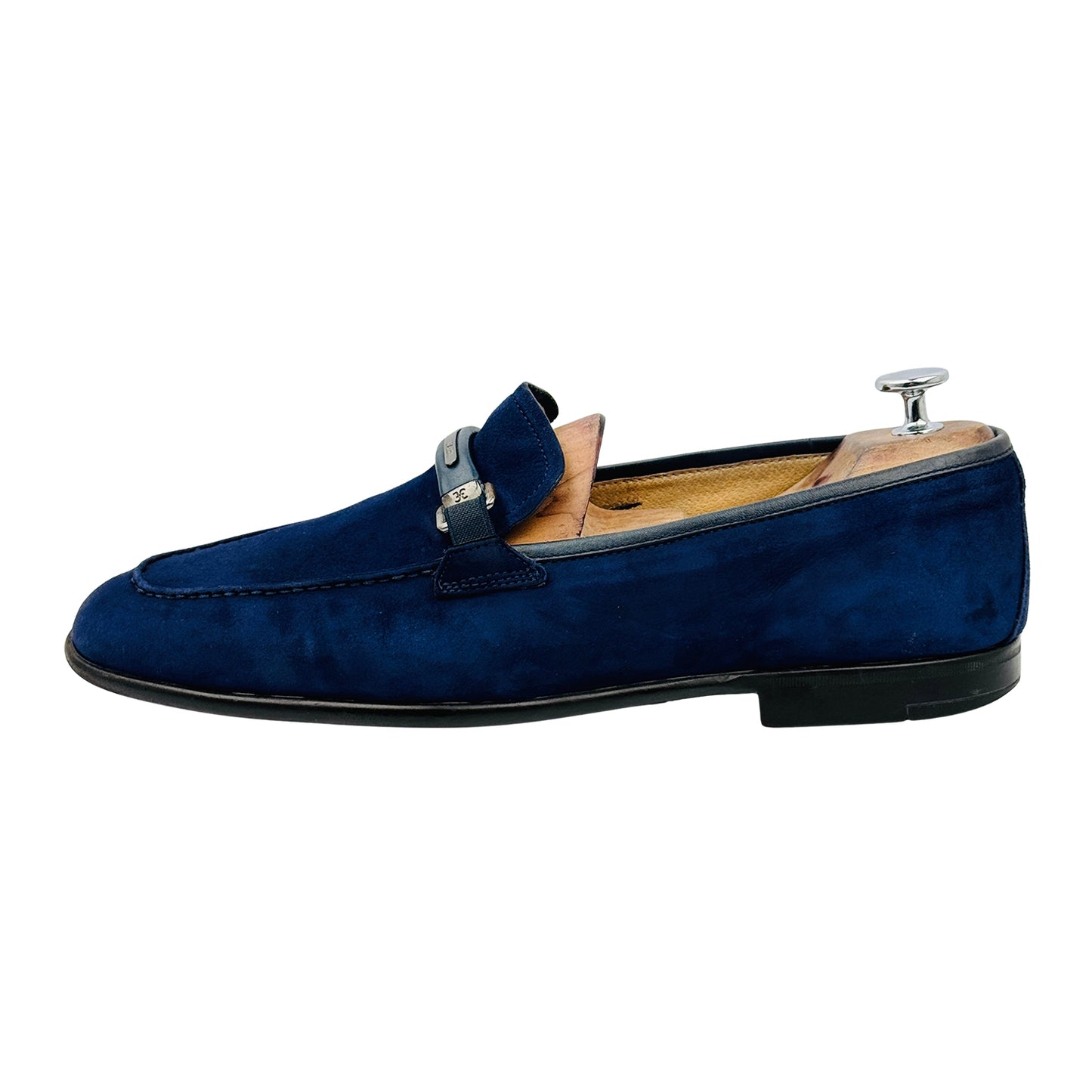 Fabi Men's Blue Suede Bit Loafers (Size 43/43.5)
