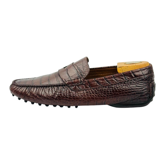 Santoni Men's Alligator Leather Loafers (Size 43.5)