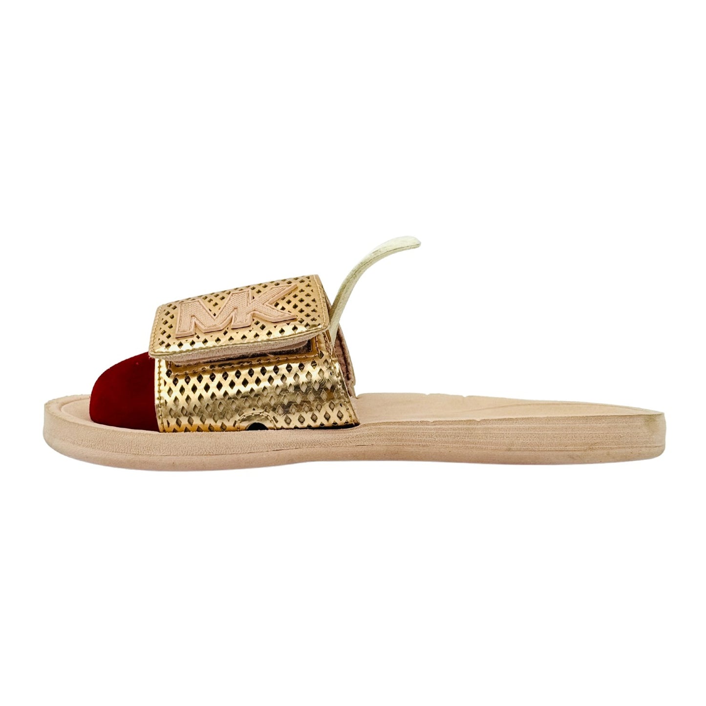 Michael Kors Palmer Rose Gold Slides (Size 36)