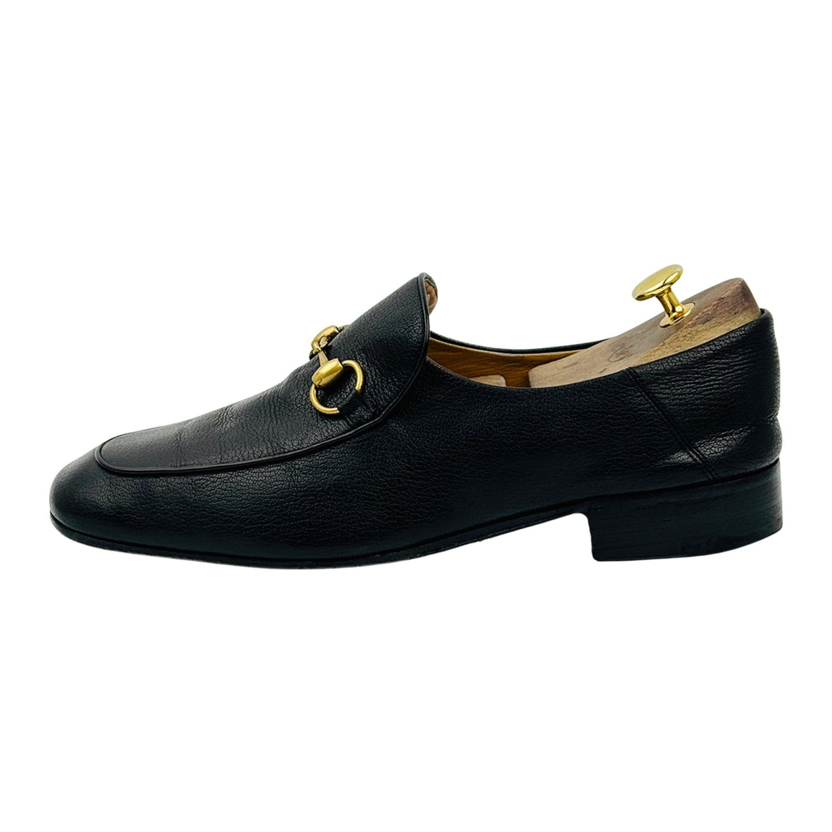 Gucci Men's Black Horsebit Loafers (Size 43)