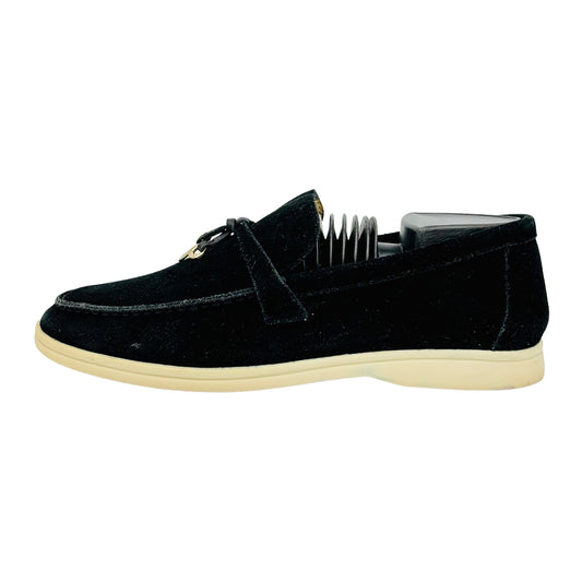 Loro Piana Summer Walk Black Loafer (Size 41/41.5) - I 43182