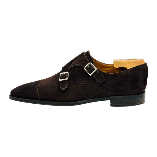 Suitsupply Brown Suede Double Monk Strap Shoes (Size 42/42.5) - FW1103