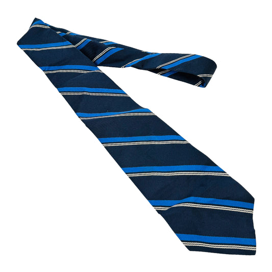 Ralph Lauren Polo Navy Blue 'Diagonal Stripes' Tie (Size Regular)