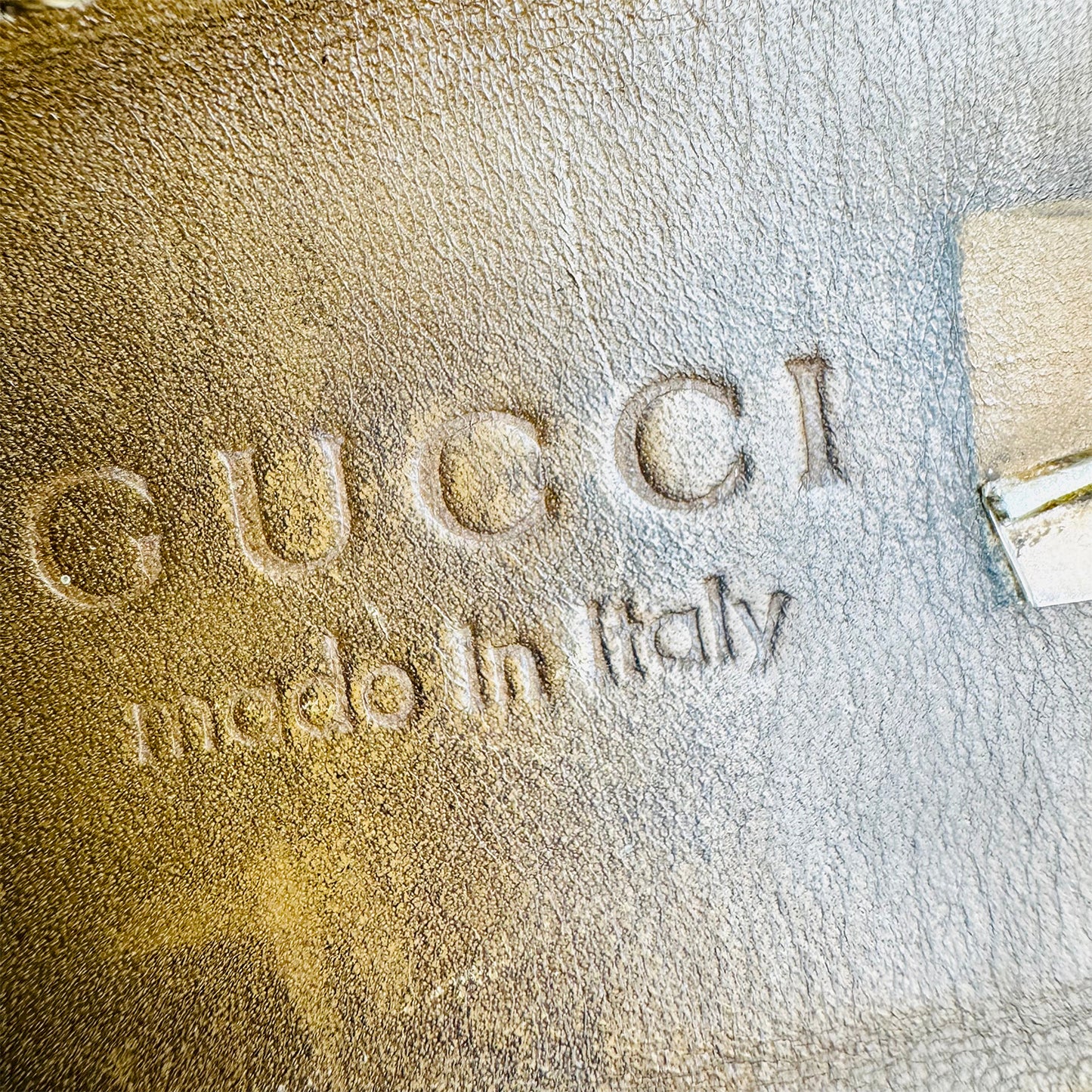 Gucci Men's Black GG Embossed Leather Loafers (Size 43) - 431063