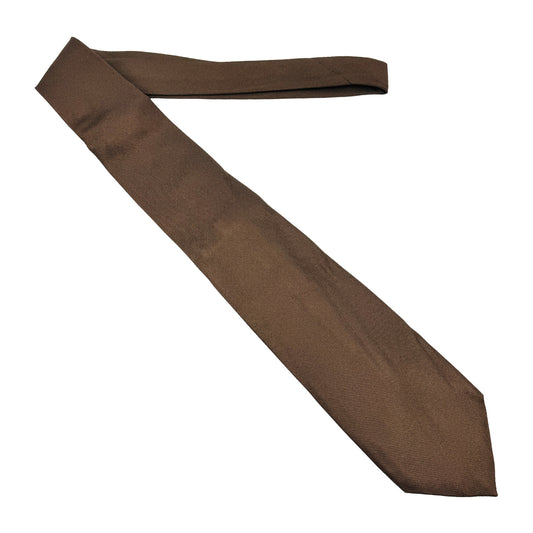 Brian & Barry Milano Dark Brown Tie (Size Regular)