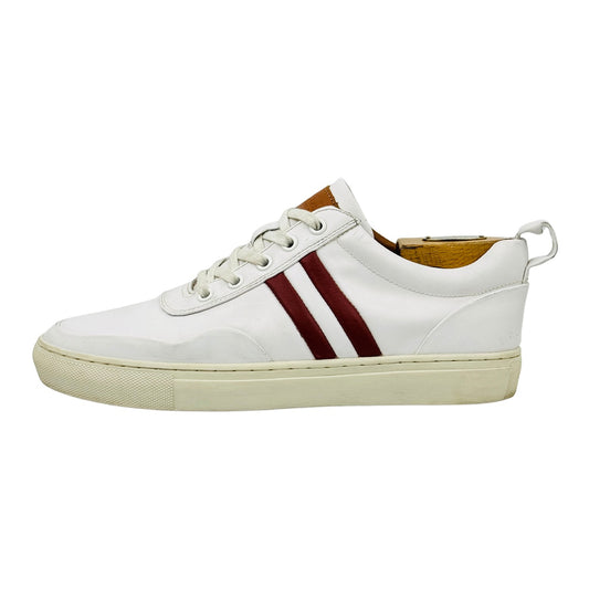 Bally Men's Oriano White Leather Sneakers (Size 41)