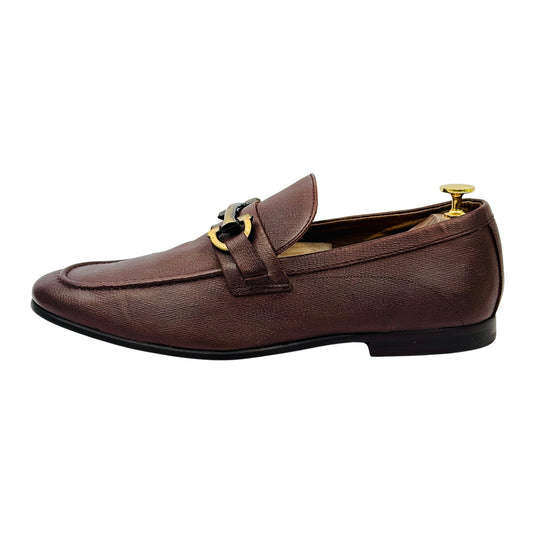 Aldo Men's Brown Leather Loafers (Size 42/42.5)