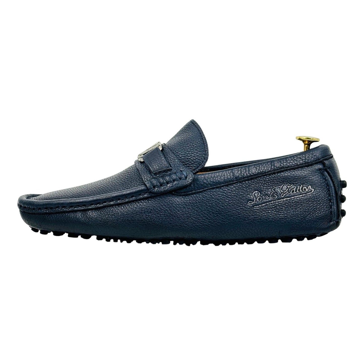Louis Vuitton Hockenheim Navy Blue Loafers (Size 42)