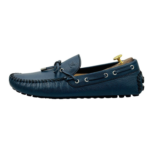 Louis Vuitton Arizona 'Marine Blue' Taiga Leather Loafers (Size 44)