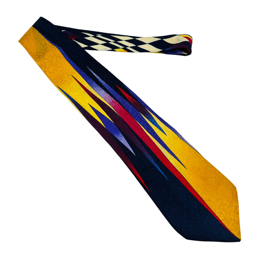 Versace Multicolor 'Geometric Pattern' Tie (Size Regular)