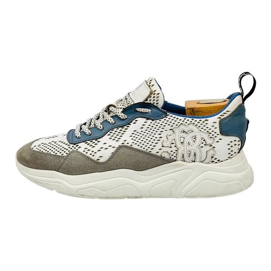 Roberto Cavalli Men's Casual Leather Suede Sneakers (Size 42)