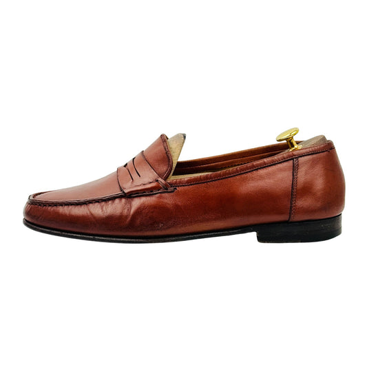 Santoni Men's Brown Penny Loafers (Size 43) - 20110015