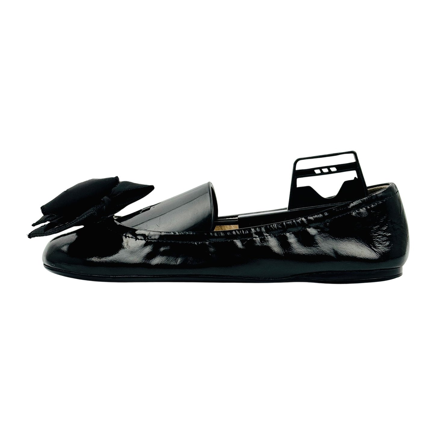 Prada Black Patent Leather Flats (Size 36.5) - 3F5455