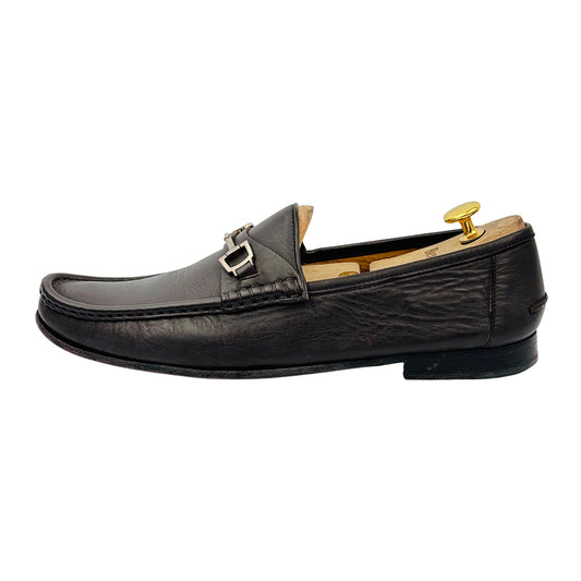 Gucci Men’s Horsebit Brown Loafers (Size 43.5/44) - 253303