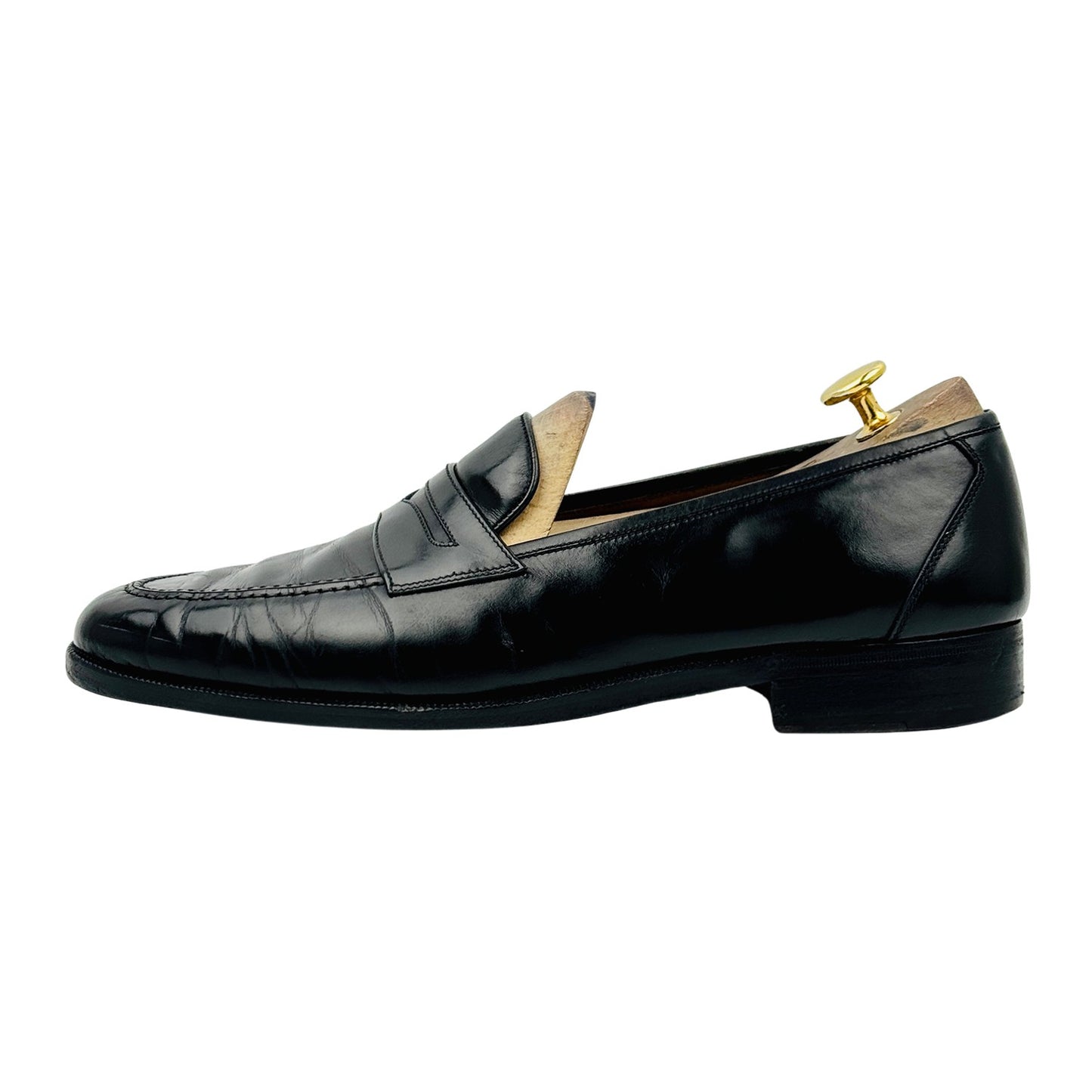 Salvatore Ferragamo Black Penny Loafers (Size 43)