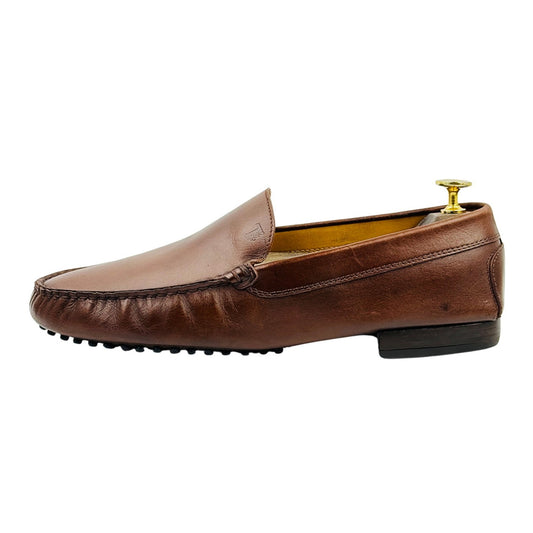 Tod's Brown Leather Gommino Loafers (Size 42/42.5)
