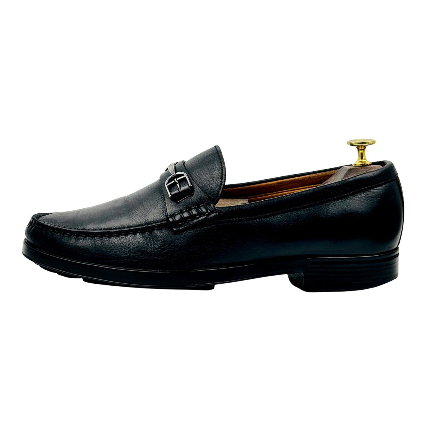 Bally Men's Black Leather Bit Loafers (Size 43)