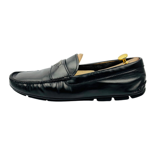 Prada Men's Black Leather Loafers (Size 43/43.5) - 2DD 007