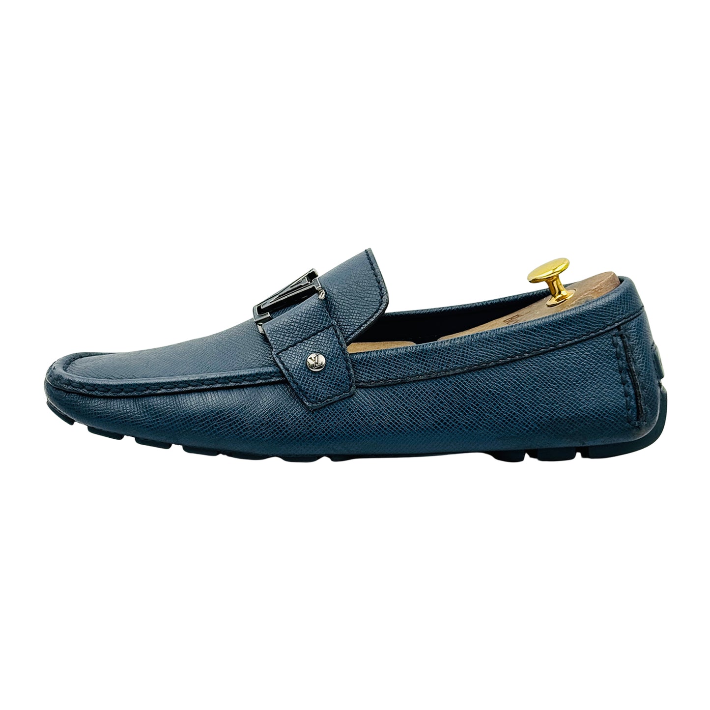 Louis Vuitton Blue Monte Carlo Loafers (Size 43.5)