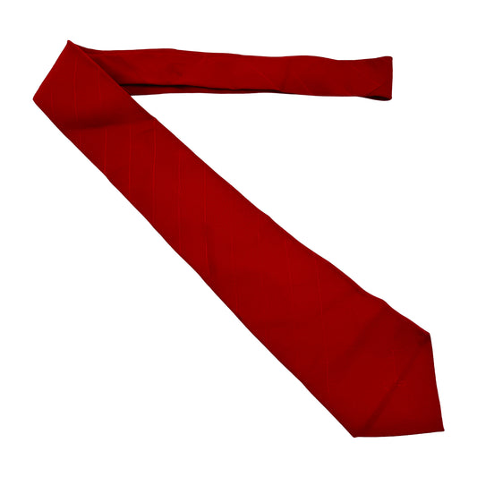 Givenchy Bright Red 'Diagonal Stripe Pattern' Tie (Size Regular)