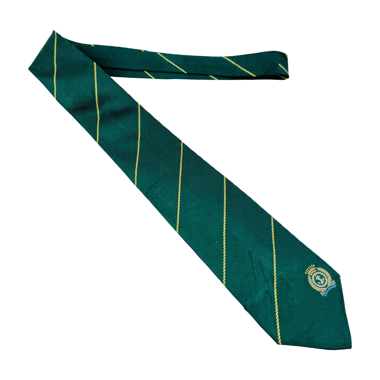 Givenchy Emerald Green 'Diagonal Stripes' Tie (Size Regular)