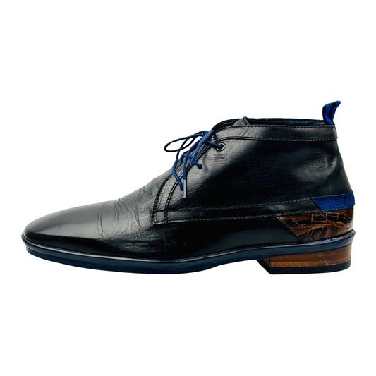 Floris van Bommel Black Leather Boots (Size 42) - 10334/30