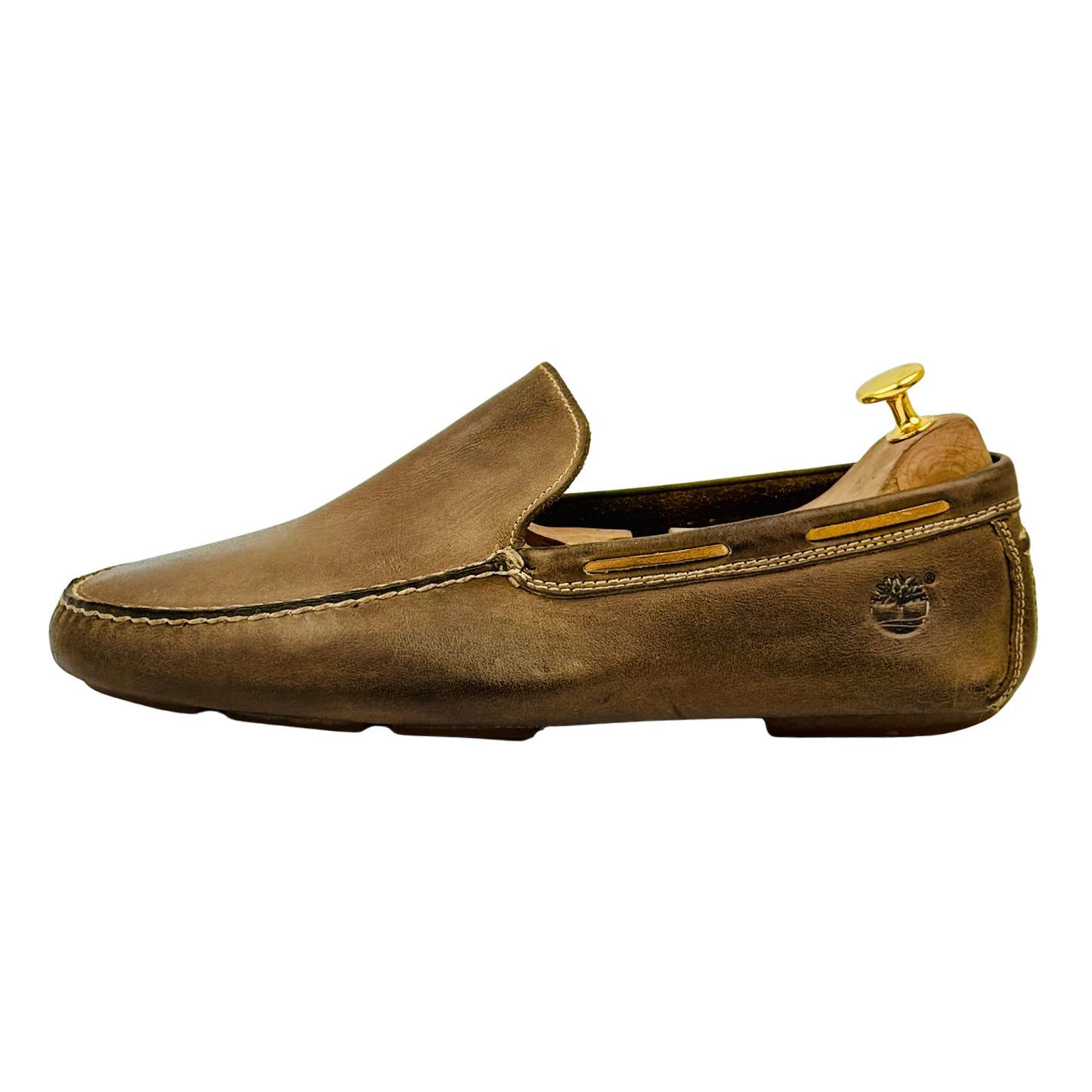 Timberland Men's Dark Brown Driving Loafers (Size 43)