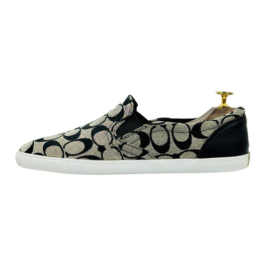 Coach Allegra 'Black Beige' Jacquard Shoes (Size 40/40.5)