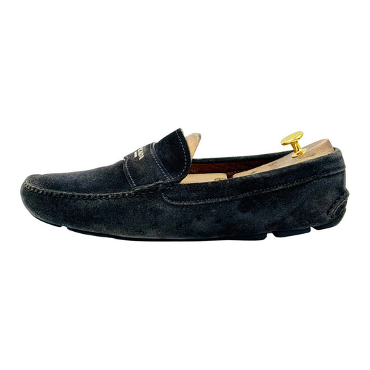 Prada Men's Black Suede Driving Loafers (Size 43.5)
