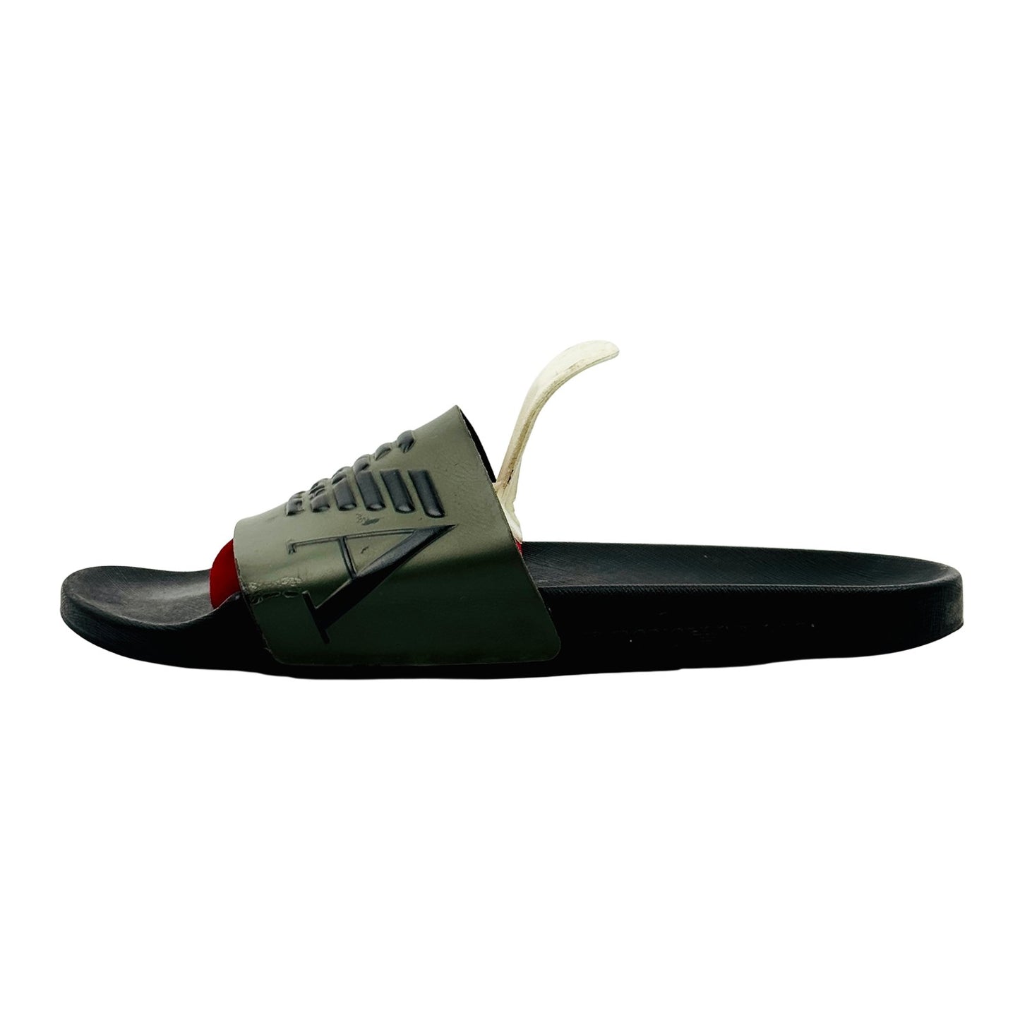Emporio Armani EA7 Olive Green Slides (Size 42)