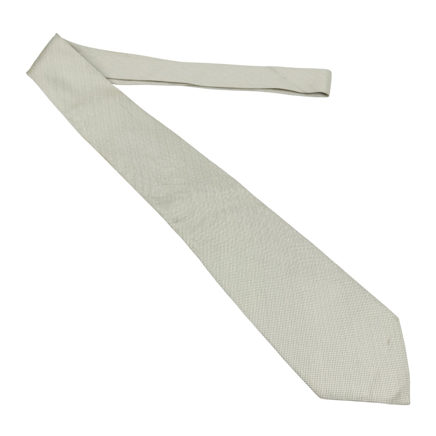 Yves Saint Laurent Off-White 'Micro Pattern' Tie (Size Regular)