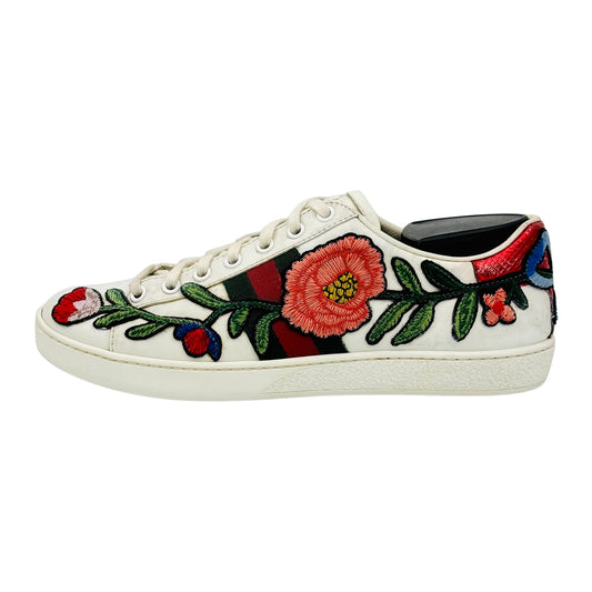 Gucci Ace Embroidered Floral Sneakers (Size 37.5/38) - 431917 A38G0 9064