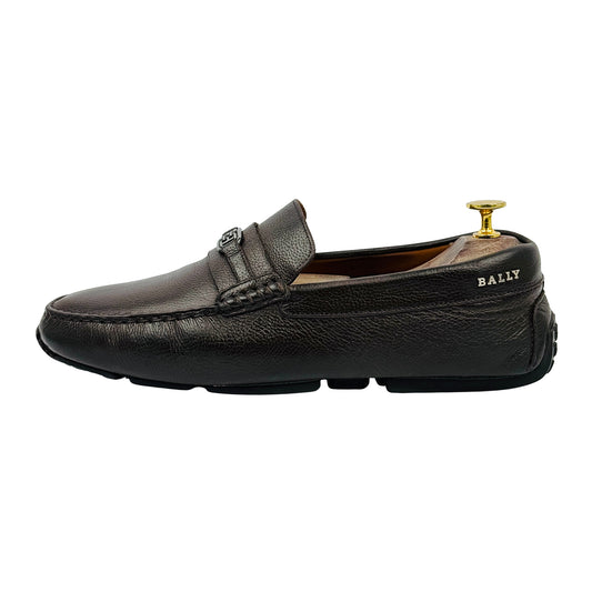 Bally Men's Brown Pilgrim Driver Loafers (Size 42.5)