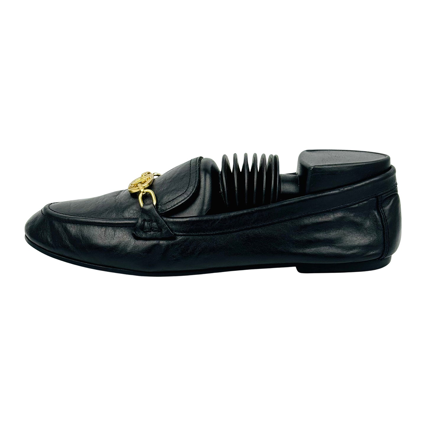 Ralph Lauren Black Averi Nappa Loafers (Size 40)