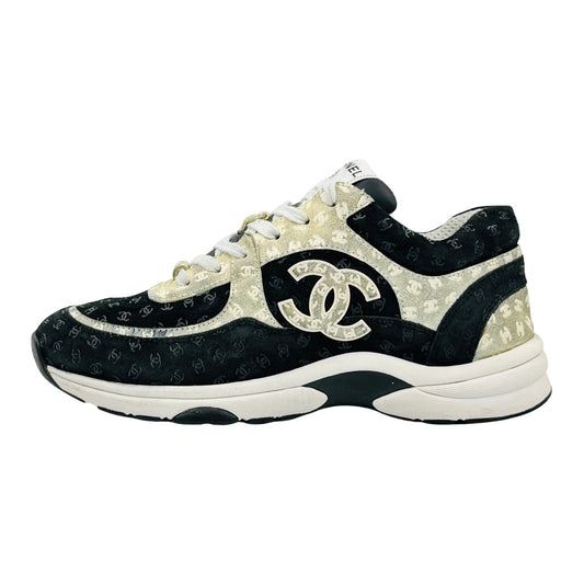 Chanel CC Embossed Logo Sneakers (Size 39.5) - G39230